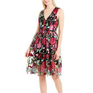 Dress the Population Floral cocktail NWOT